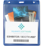 Vinyl credential pouch/wallet holder