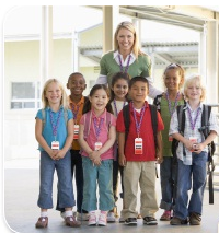 Autism awareness lanyards in schools
