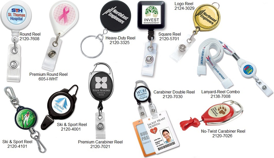 Custom badge reels at IDCardGroup.com
