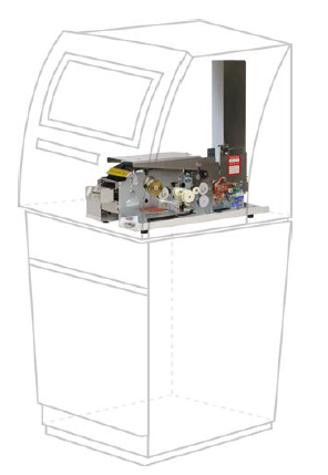 The Evolis Kiosk Card Printer fits easily into Terminals for self-service card issuance