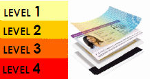 Hologram security levels