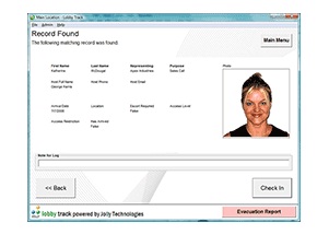 Member Track Vistor Screen