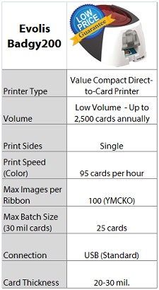 Evolis Badgy Quick Specs - IDCardGroup.com