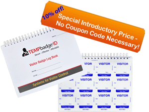 TempLog visitor sign-in book savings