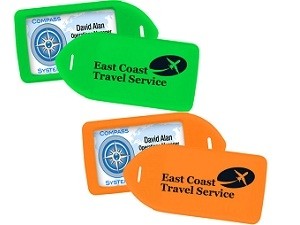 1840-62yy  Neon Rigid Luggage Tag-Pack of 100