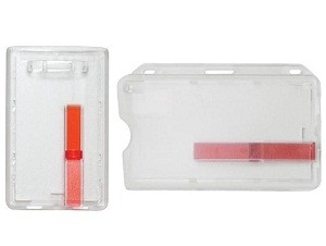 Frosted Molded Rigid Plastic Holder-50 pack