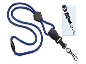 Round Braid Lanyard w/Dtach-100 pack