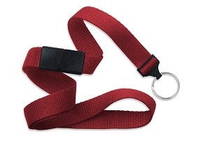 Wide Flat Braid Breakaway Lanyard-100 pack