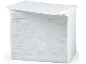 Standard White Blank PVC Cards - 100 pack