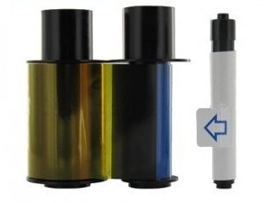 Fargo 45029  Half-Panel YMCKO ECO Ribbon Refill