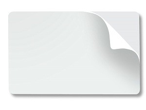 White Blank Adhesive Cards-Pack of 100
