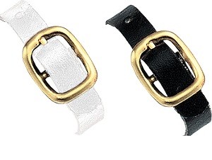 2420-1031-6 Black Leather Luggage Strap-25 pack