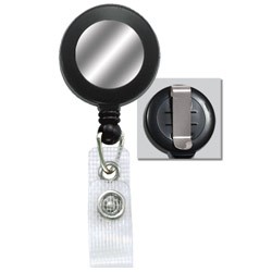 Standard Retractable Badge Reel-Black Clip-On 