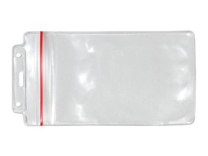 Hanging Zip Lock Ticket Credential Holder-100 pack
