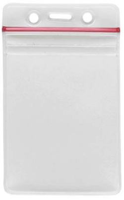 Resealable Zippered Badge Holders – Pack of 100