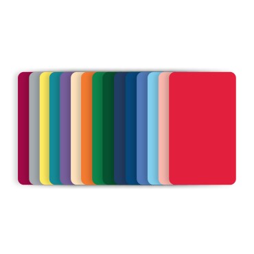Blank Color PVC Cards CR80 30 mil - Pack of 100