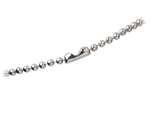 24 Nickel-Plated Steel Bead Lanyard-100 pack
