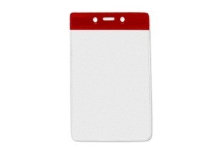 Vertical Color Bar Hanging Badge Holder 100 pack