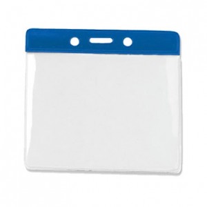 Horizontal Color Bar Hanging Badge Holder-100 pack
